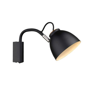 Halo Design Wandlamp 'NIVÅ' Ø14cm, kleur Zwart