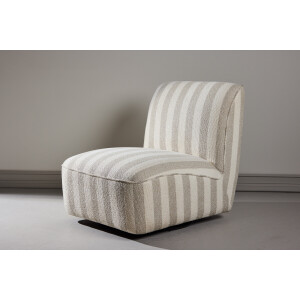 Nohr Fauteuil 'Kavitha' Bouclé, kleur Wit/Beige