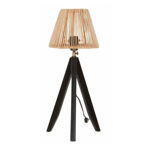 MUST Living Tafellamp 'Montecristo' Teakhout, kleur Zwart