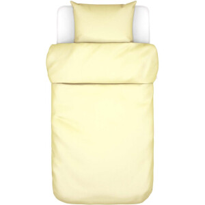 MARC O'POLO Tove Dekbedovertrek Pale Yellow - Eenpersoons – 140x200/220 cm