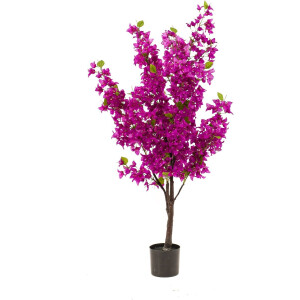 Emerald - Kunstboom Bougainvillea paars 145cm - Kunstplant voor binnen