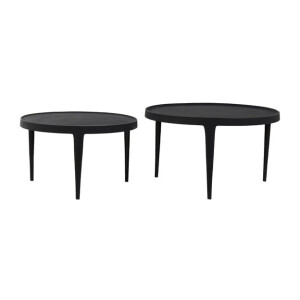 Light & Living Salontafel 'Tobias' Set van 2 stuks, kleur Zwart