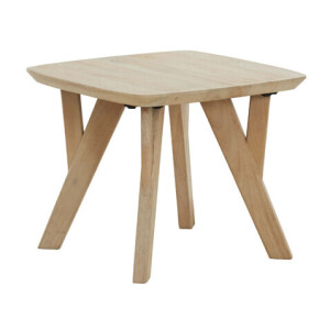 Light & Living Bijzettafel 'Quenza' Mangohout, 44 x 44cm, kleur Naturel