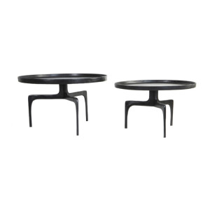 Light & Living Salontafel 'Pano' Set van 2 stuks, kleur Donker Brons