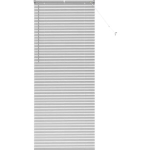 vidaXL - Raamjaloezie - met - gordijnen - Zilver - Aluminium