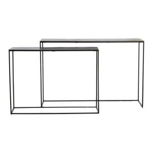 Light & Living Sidetable 'Zayn' Set van 2 stuks, kleur Zwart