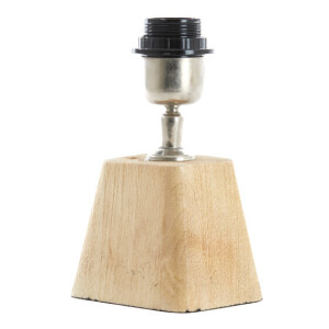 Light & Living Tafellamp 'Kardan' Mangohout, 15cm hoog, kleur Naturel (excl. kap)