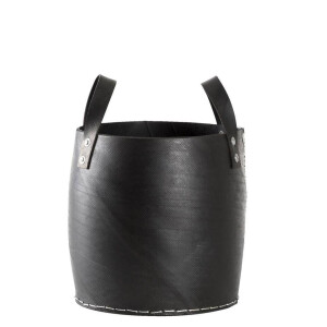 Leen Bakker - Mand Ruben - 30xØ30 Cm - Rubber - Zwart