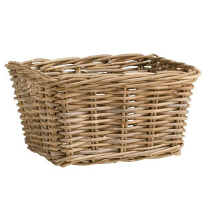 Leen Bakker - Lademand Pien - / - 34x24x20 Cm - Rotan - Bruin