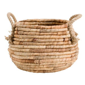 2e Halve Prijs Leen Bakker - Mand Juul - Naturel - 22x32 Cm - Rotan - Bruin