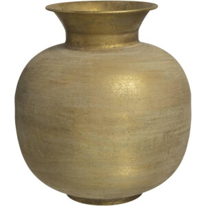 Leen Bakker - Vaas Antica - - 33xØ30 Cm - Metaal - Goudkleurig
