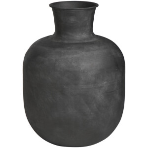 Leen Bakker - Vaas Miro - - 40,5xØ30 Cm - Metaal - Zwart - H40.5 Cm