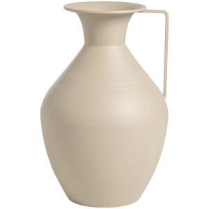 Leen Bakker - Vaas Maan - 30x19,7x12,3 Cm - Metaal - Taupe - 12.3x19.7x30 Cm