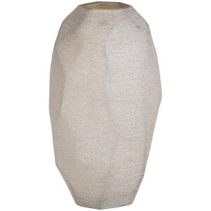 Leen Bakker - Vaas Bolia - Zandkleur - 36,5xØ19 Cm - Glas - Beige - H36.5 Cm