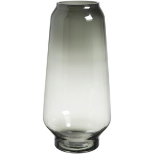Leen Bakker - Vaas Felice - 49,8xØ23,5 Cm - Glas - Zwart - H49.8 Cm