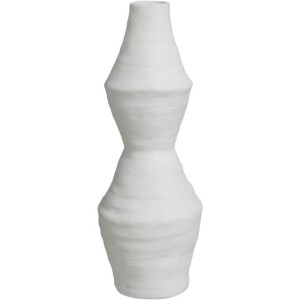 Leen Bakker - Vaas Nora - Off-white - 37,5xØ13,5 Cm - Keramiek - Wit#Crème - H37.5 Cm
