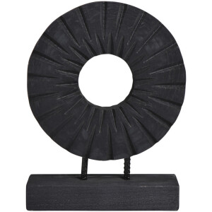 Leen Bakker - Beeld Paula - 38x28x9 Cm - Hout - Zwart