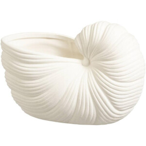 Leen Bakker - Decoratie Object Schelp - Off-white - 10x20x12 Cm - Keramiek - Crème