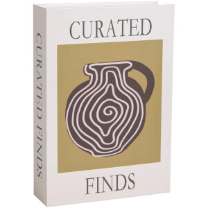 Leen Bakker - Opbergboek Curated - 5x23x16 Cm - Papier - Geel