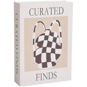 Leen Bakker - Opbergboek Curated - 5x23x16 Cm - Papier - Rood