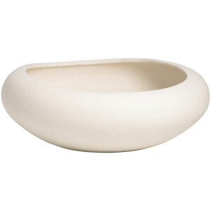 Leen Bakker - Decorative Schaal Dust - 8,5xØ28,5 Cm - Keramiek - Grijs