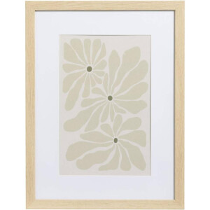 15% korting - Leen Bakker - Fotolijst Haarlem - Naturel - 30x40 Cm - Glas/MDF - Beige