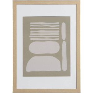 Leen Bakker - Fotolijst Haarlem - Naturel - 50x70 Cm - MDF/Glas - Beige