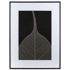 Leen Bakker - Fotolijst Easy Frame - 60x80 Cm - Kunststof - Zwart