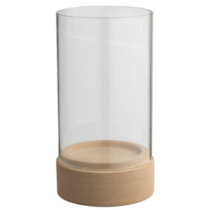 15% korting - Leen Bakker - Kandelaar Nora 35xØ19 Cm - Keramiek - Beige