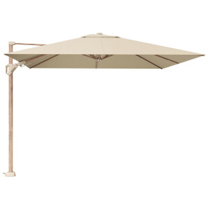 Zweefparasol Challenger T2 premium 300x300cm teak (Champagne)