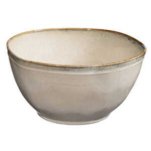 Leen Bakker - Saladeschaal Anna - - Ø24 Cm - Stoneware - Beige - B12.2 Cm