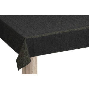Leen Bakker - Tafelkleed Arianne - Zwart/goudkleur - 140x260 Cm - Polyester - Zwart#Goudkleurig