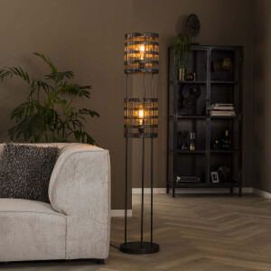 Vloerlamp 'Diantha' Metaal, 2-lamps
