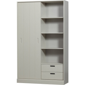 WOOOD Mila Schuifdeurkast - Grenen - Dust - 200x120x42