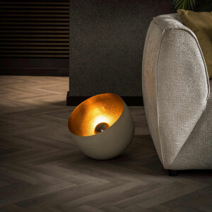 LifestyleFurn Tafellamp 'Ronnita' Naturel Grey, Ø36cm