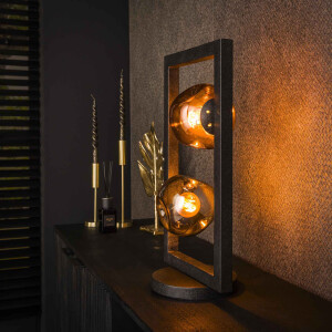 LifestyleFurn Tafellamp 'Shahid' Glas, 2-lamps
