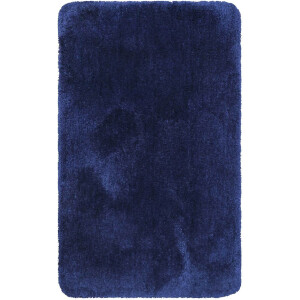 Homie Living - Porto Azzurro - Badmat - 55x65 cm - Donkerblauw - Douchemat Basic – Uni Effen Design in Vele Kleuren – Comfortabel & Absorberend – Wasbaar en Antislip