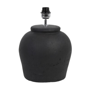 Light & Living Tafellamp 'Etna' Keramiek, 40cm, kleur Mat Zwart (excl. kap)