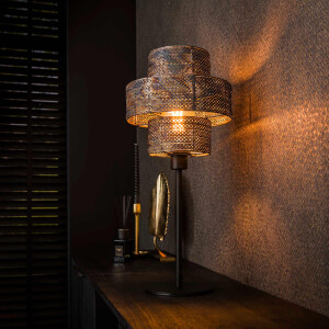 LifestyleFurn Tafellamp 'Jaamal' 58cm hoog, Burned finish