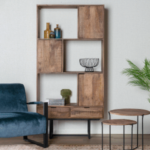 Livingfurn Wandkast 'Valdez' kleur Naturel, 200 x 100cm