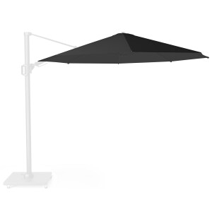 Zweefparasoldoek Platinum Challenger T2   350cm rond (Black)