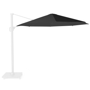 Zweefparasoldoek Platinum Challenger T1   350cm rond (Black)