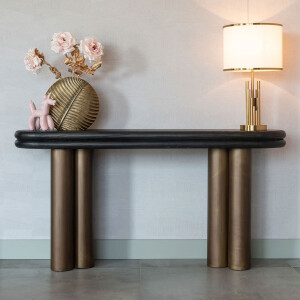 Richmond Sidetable 'Macaron' Eikenhout en metaal, 160cm