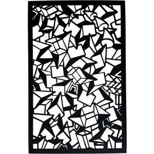 Wandpaneel Abstract Figures - MDF - 80cm - Wanddecoratie van hout