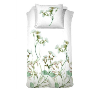 Cinderella Sereen Dekbedovertrek - Eenpersoons - 140x200/220 cm - Wit