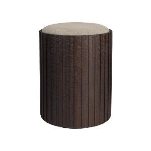 Dutchbone Poef 'Bay High' Met opbergruimte, Teakhout