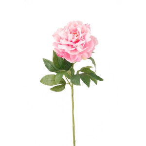 Emerald - Kunstbloem Pioenroos 65cm lichtroze - Kunstplant voor binnen