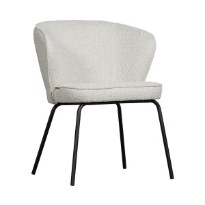 WOOOD Eetkamerstoel 'Admit' Bouclé, kleur Naturel