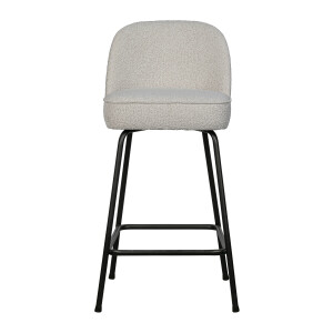 WOOOD Barkruk 'Vogue' Bouclé, kleur Naturel (zithoogte 65cm)