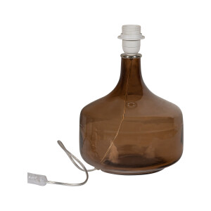 BePureHome Tafellamp 'Autumn' Glas, kleur Bruin (excl. kap)